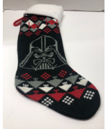 Star Wars Darth Vader Vadar Knit Sweater Christmas Stocking Black Red - €4,29 EUR