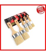 Professional Natural Bristle Brush Set - 5PC for Furniture Painting &amp; Wa... - $681.15 MXN
