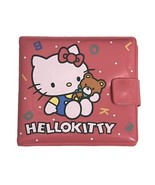 Vtg 1980&#39;s Sanrio Hello Kitty Wallet Pink Teddy Bear Plastic Vinyl Made ... - $91.19 CAD