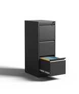 Steel Vertical File Cabinet w/ Lock - £128.33 GBP