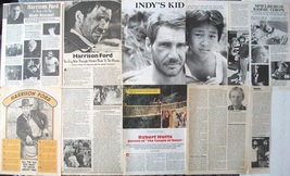 HARRISON FORD ~ 16 Color, B&amp;W Vintage ARTICLES from 1981-1985, 1997 ~ Cl... - £6.55 GBP