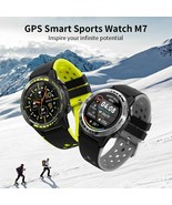 LEMFO M7S Smart Watch 2020 Men Nano SIM Bluetooth Call GPS Compass Weather - £64.56 GBP