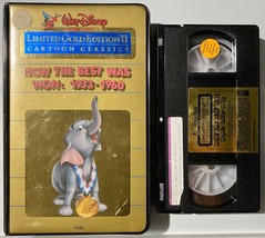 Disney Limited Gold Edition VHS How The Best Was Won 1933-1960 Cartoon C... - £12.37 GBP