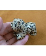 Y-DOG-EB-715) spotted BULLDOG bull dog carving FIGURINE gemstone I love ... - £13.78 GBP
