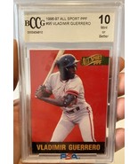 1996 Score Board All Sport PPF #95 Vladimir Guerrero Beckett BCCG 10 Roo... - $14.85