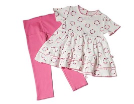 Tiny Tillia Avon Baby Girl&#39;s 18-24 Months Ruffle Tunic and Pink Leggings... - $7.91