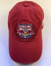 New York Red Bulls  MLS Adidas Strapback Hat Cap Red - £9.54 GBP
