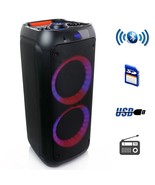 beFree Sound Dual 8 Inch Bluetooth Wireless Portable Party Speaker with ... - £166.24 GBP