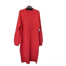 Lane Bryant  Coral Cable Knit Sweater Dress BodyCon 18/20 Mock Neck Bran... - £30.30 GBP