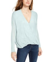 MSRP $29 Polly &amp; Esther Juniors&#39; Surplice-Neck Top Green Size Small - £4.71 GBP