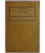 War Department Technical Manual TM 1-470 Aircraft Radio Shop - $7.99