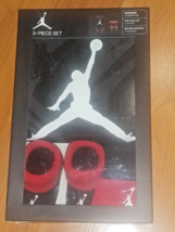 Nike Baby Newborn 0-6 Months 3Pc Air Jordan Bodysuit Bootie Set New In Box - £14.83 GBP