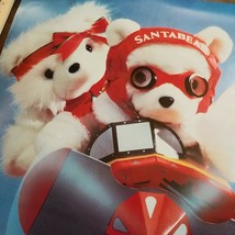 Dayton Hudson Marshall Field&#39;s 1987 Aviator Airplane Santabear Poster - £31.04 GBP