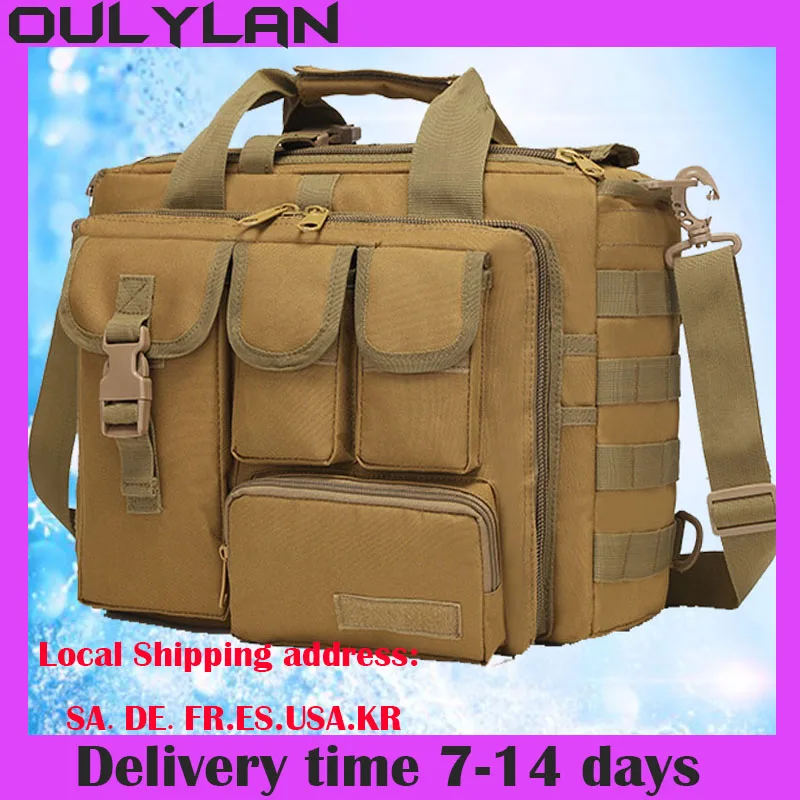 OULYLAN  Laptop Bags Portable Shoulder Bag Camping Hiking Tool Bandbag Outdoor - £36.01 GBP