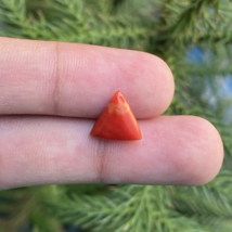 AA+Natural Coral Gemstone, Triangle Shape, Gift For Her, Jewelry Making ... - $9.99