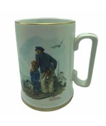 1985 Norman Rockwell Museum Looking Out To Sea Collectors Mug Mini Tanka... - $14.59 CAD