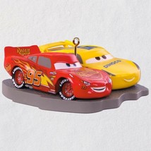 Hallmark 2018 Disney Pixar Cars 3 Lightning McQueen &amp; Cruz Ramirez Ornament - £14.34 GBP