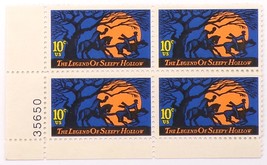 United States Stamps Block of 4  US #1548 1974 The Legend of Sleepy Hollow - £2.35 GBP