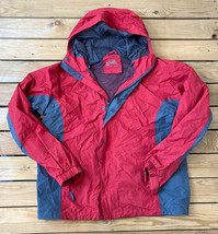 Natural Gear Men’s Hooded zip Up Lightweight Jacket  Coat Size M Red Gra... - £31.20 GBP