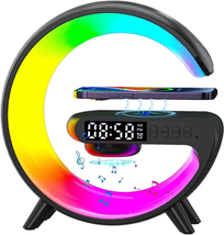 Multifunctional Wireless Charger with LED Lamp, Speaker and Clock - £64.71 GBP