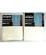 (2) Eclipse Blackout One Rod Pocket Panel - 42wx84L (Kendall Ivory) - $29.69