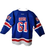 Reebok Youth L New York Rangers Rick Nash #61 Blue / Red NHL Hocky Jersey - £18.21 GBP