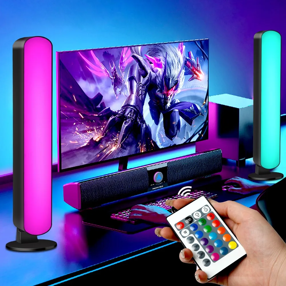 Music Sync LED Night Light Bars RGB Atmosphere Lamp With Remote Control For - $7.93+