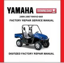 YAMAHA RHINO 660 2004-2007 Factory Service Repair Manual  - $20.00