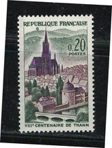 FRANCE 1961 Very Fine  MNH Stamp Scott # 1004 St.Theobald&#39;s Church. Thann. - £0.56 GBP
