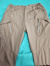 Tactical Series Straight Leg Cargo Pants Men&#39;s Medium Tan Elastic Waist - $14.63