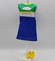 Vtg 2000 Mattel Skipper Teen Scene Fashions 68028-99 - Blue &amp; Green Dress, Shoes - £7.78 GBP