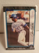 1999 Bowman Baseball Card | Carlos Febles | Kansas City Royals | #133 - £1.55 GBP