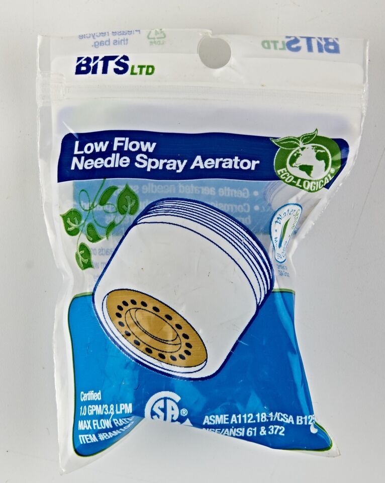*BITS LTD 1 Low Flow Bubble Spray Aerator BAN100 - 1.0 GPM - $6.59