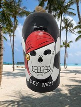 Pirate Skull and Crossbones Indonesian Crafted Wooden 6 inch Buoy - Key West - £9.90 GBP
