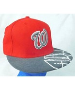 Washington Nationals New Era 5950 Red Baseball Cap Hat Sz 7 1/4  Map Bill - £22.70 GBP