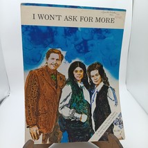 Vintage Sheet Music, I Won&#39;t Ask for More by Singing Rambos Barbet 1970 ... - $18.39