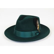 Bruno Capelo Hat Australian Wool Fedora Teardrop Crushable Bel Air BL598 H.Green image 3