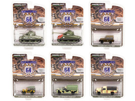 Battalion 64 Set of 6 Pcs Release 1 1/64 Diecast Models Greenlight - £50.94 GBP