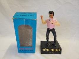 VINTAGE Elvis Presley Solid State AM Portable Radio Figure Doll Hong Kon... - £31.54 GBP
