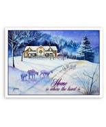HOME IS WHERE THE HEART IS  (Note Cards By Artist Gail Vass) - £15.92 GBP