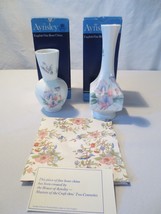 Aynsley Bone China - Little Sweetheart -2 Vases In Boxes England - £28.06 GBP