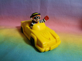 Vintage 1991 McDonald&#39;s Connect-a Car Hamburglar in Yellow Car - UK - HTF - $6.87