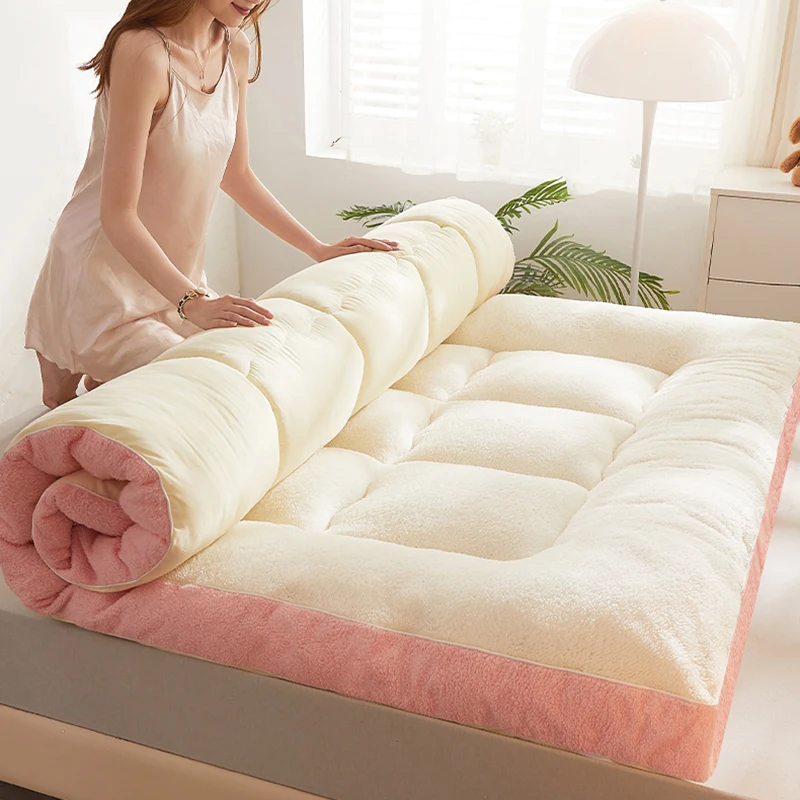 Lamb velvet mattress winter super warm upholstery household thickening plus - £84.45 GBP+