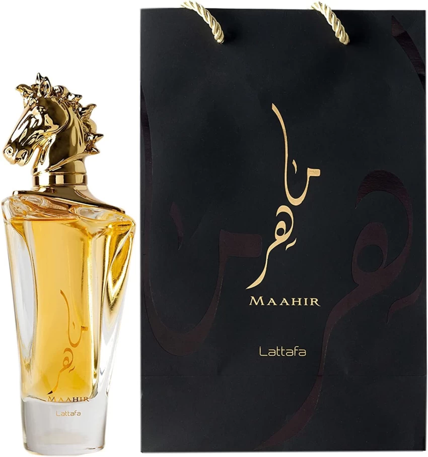 Lattafa Maahir Gold Eau De Parfum For Unisex 100 ml/3.4 Fl oz Free Shipping - $67.00