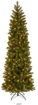Douglas Pencil Slim Fir Artificial Christmas Tree White Lights 6 Foot - £141.11 GBP