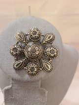 Sylvia Dahl Designer Brooch Neiman Marcus Scarf Clip Jewelry Pin - £18.98 GBP