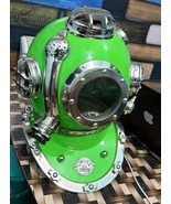 Vintage Diving Helmet Aluminum Iron Brass Scuba Diver Helmet For Home Decor - £324.62 GBP