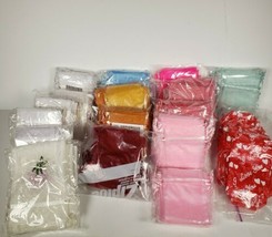 ~300 Variety Organza Bags Drawstring for Wedding Jewelry Party Gift Candy - £36.73 GBP