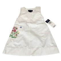 Ralph Lauren Baby Toddler Girl 18 m Jumper Dress STUNNING Embroidery NEW White - £27.18 GBP