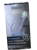 Premium Sonic Toothbrush Replacement Heads Medium Softness 01 brand #12 NIB - $14.50